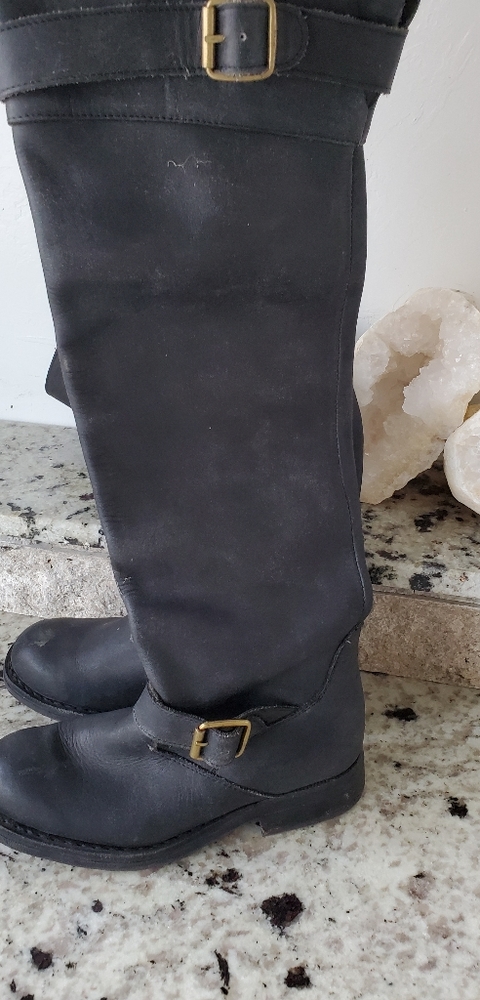 Black leather Jeffery campbell boots